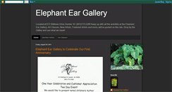 Desktop Screenshot of elephantearartgallery.blogspot.com