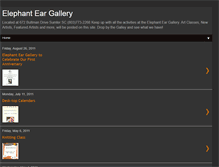 Tablet Screenshot of elephantearartgallery.blogspot.com