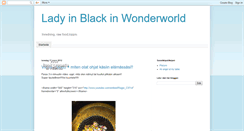 Desktop Screenshot of ladyinblackinwonderworld.blogspot.com