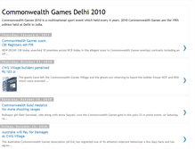 Tablet Screenshot of common-wealthgamesdelhi2010.blogspot.com