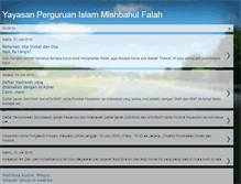 Tablet Screenshot of mishbahul-falah-klayusiwalan.blogspot.com