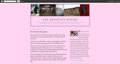 Desktop Screenshot of hesitantscribe.blogspot.com