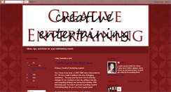 Desktop Screenshot of creativeentertaining.blogspot.com