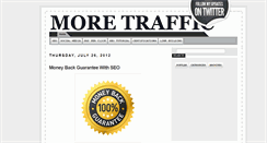 Desktop Screenshot of moretrafficwithseo.blogspot.com