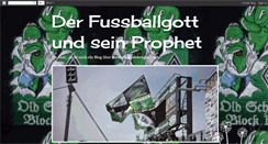 Desktop Screenshot of der-fussballgott-und-sein-prophet.blogspot.com