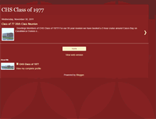 Tablet Screenshot of chsclassof1977.blogspot.com