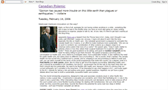 Desktop Screenshot of cdnpolemic.blogspot.com