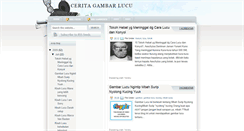 Desktop Screenshot of ceritagambarlucu.blogspot.com