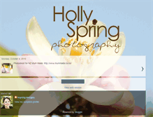 Tablet Screenshot of hspringphotography.blogspot.com