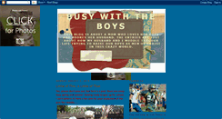 Desktop Screenshot of busywiththeboys.blogspot.com