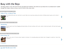 Tablet Screenshot of busywiththeboys.blogspot.com