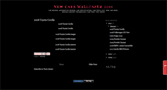 Desktop Screenshot of newcarswallpaper2011.blogspot.com