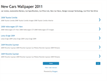 Tablet Screenshot of newcarswallpaper2011.blogspot.com