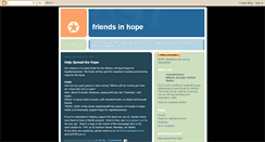 Desktop Screenshot of friendsinhope.blogspot.com