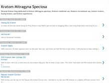 Tablet Screenshot of kratom-mitragyna-speciosa.blogspot.com