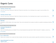Tablet Screenshot of organiccures.blogspot.com