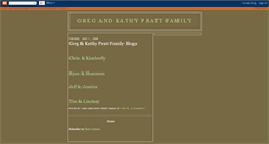 Desktop Screenshot of gregandkathyprattfamily.blogspot.com