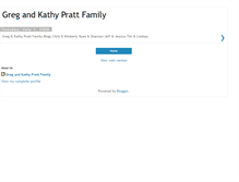 Tablet Screenshot of gregandkathyprattfamily.blogspot.com