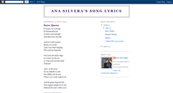 Desktop Screenshot of anasilveralyrics.blogspot.com