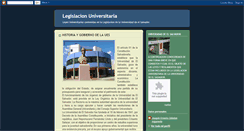 Desktop Screenshot of legislacionuniversitaria.blogspot.com