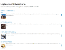 Tablet Screenshot of legislacionuniversitaria.blogspot.com