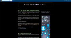 Desktop Screenshot of makebigmoneyiseasy.blogspot.com