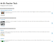 Tablet Screenshot of mrbteachertech.blogspot.com