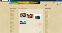 Desktop Screenshot of ecoportalatinoamerica.blogspot.com