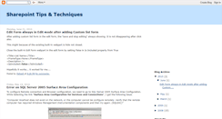 Desktop Screenshot of mahesh-sharepointlinks.blogspot.com