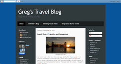 Desktop Screenshot of gregburnstravelblog.blogspot.com