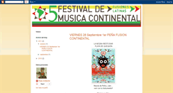 Desktop Screenshot of festivalcontinental.blogspot.com