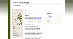 Desktop Screenshot of inhoveringflight.blogspot.com