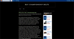 Desktop Screenshot of buychampionshipbelts.blogspot.com