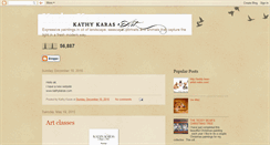 Desktop Screenshot of kathykaras.blogspot.com