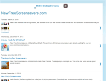 Tablet Screenshot of newfreescreensavers.blogspot.com