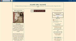 Desktop Screenshot of islandgirlsalvage.blogspot.com