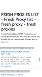 Mobile Screenshot of fresh-proxies-list.blogspot.com