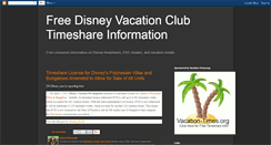 Desktop Screenshot of disneytimeshares.blogspot.com