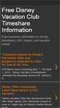 Mobile Screenshot of disneytimeshares.blogspot.com