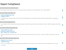 Tablet Screenshot of exportcompliance.blogspot.com