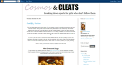 Desktop Screenshot of cosmosandcleats.blogspot.com
