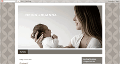 Desktop Screenshot of being-johanna.blogspot.com