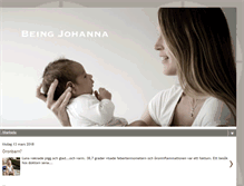 Tablet Screenshot of being-johanna.blogspot.com