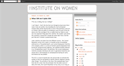 Desktop Screenshot of instituteonwomen.blogspot.com