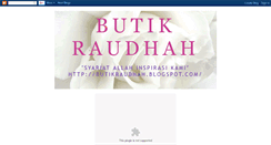 Desktop Screenshot of butikraudhah.blogspot.com