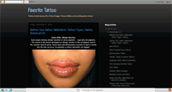 Desktop Screenshot of favoritetattoo.blogspot.com