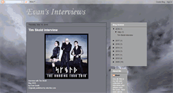 Desktop Screenshot of evansinterviews.blogspot.com