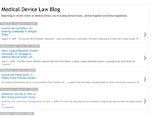 Tablet Screenshot of medicaldevicelawblog.blogspot.com