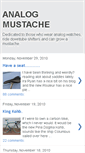 Mobile Screenshot of analogmustache.blogspot.com