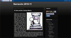 Desktop Screenshot of narracion2010-11.blogspot.com
